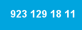 923 129 18 11 923 129 18 11